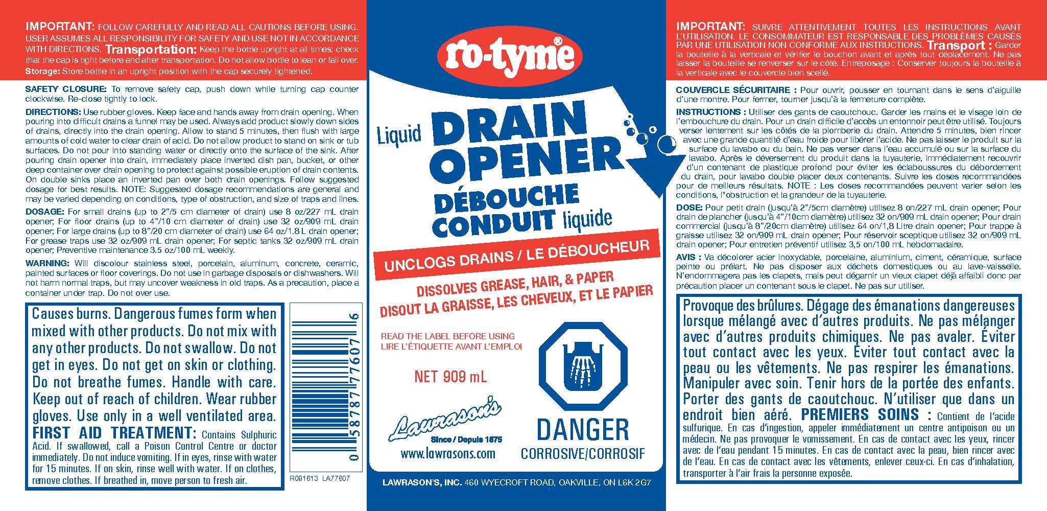 Ro-Tyme  Liquid Drain Opener